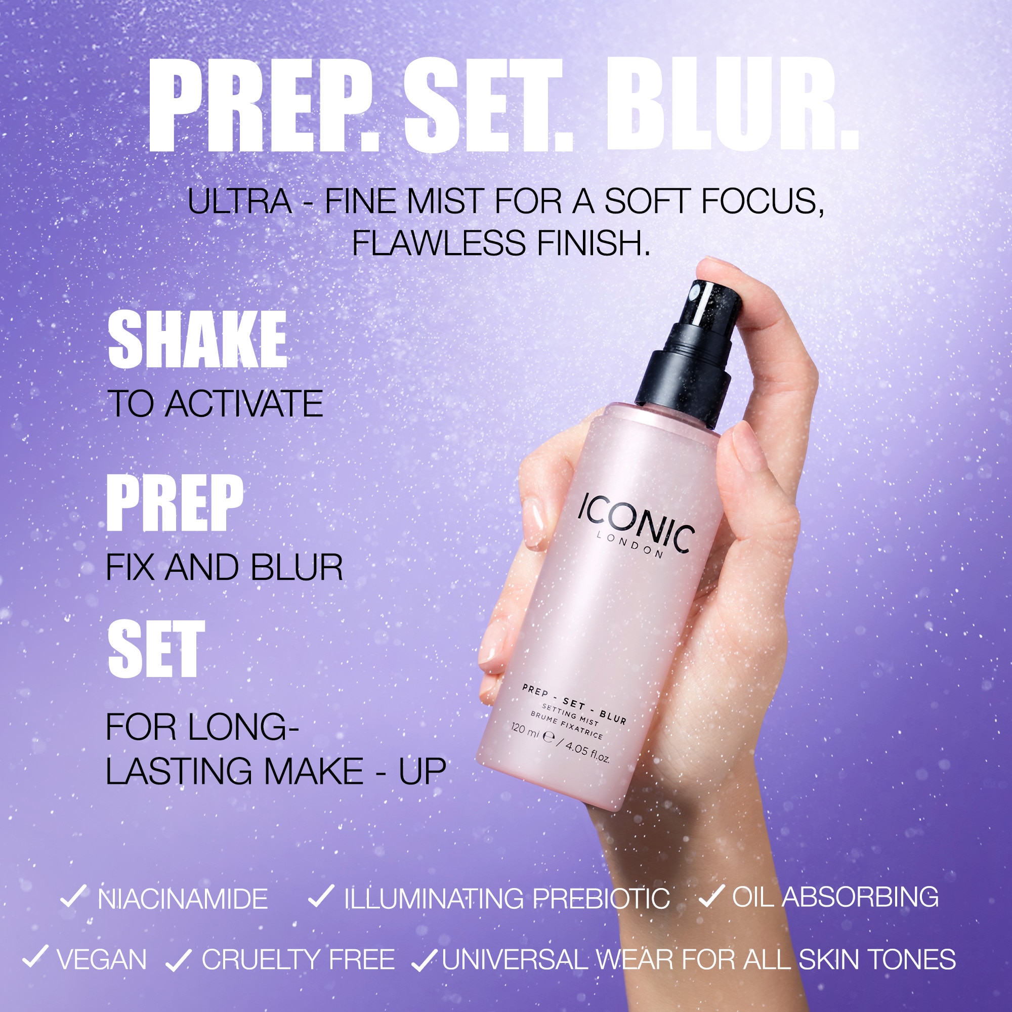 PREP SET BLUR SETTING SPRAY (SPRAY FIJADOR DE MAQUILLAJE)